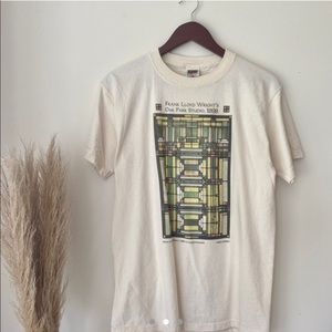 Frank Lloyd Wright Stained Glass tee VINTAGE